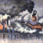 Nostalgia on Canvas: Kishore Pratim Biswas Revives the Golden Era of Indian Steam Locomotives