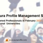Aura Profile Management Services Honors Renowned Professionals in February 2024 with Honorary Doctorates from International Universities