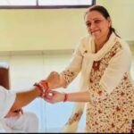 Bageshwar Baba Dhirendra Shashtri Celebrates Rakhi with Nidarshana Ramesh Gowani at Bageshwar Dham