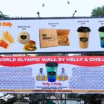Helly & Chilly's Record-Breaking Feat: 850-Foot Hoarding Celebrates Olympic Champions Helly & Chilly's Record-Breaking Feat: 850-Foot Hoarding Celebrates Olympic Champions